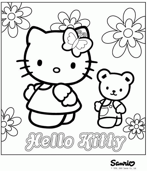 Hello Kitty kolorowanki